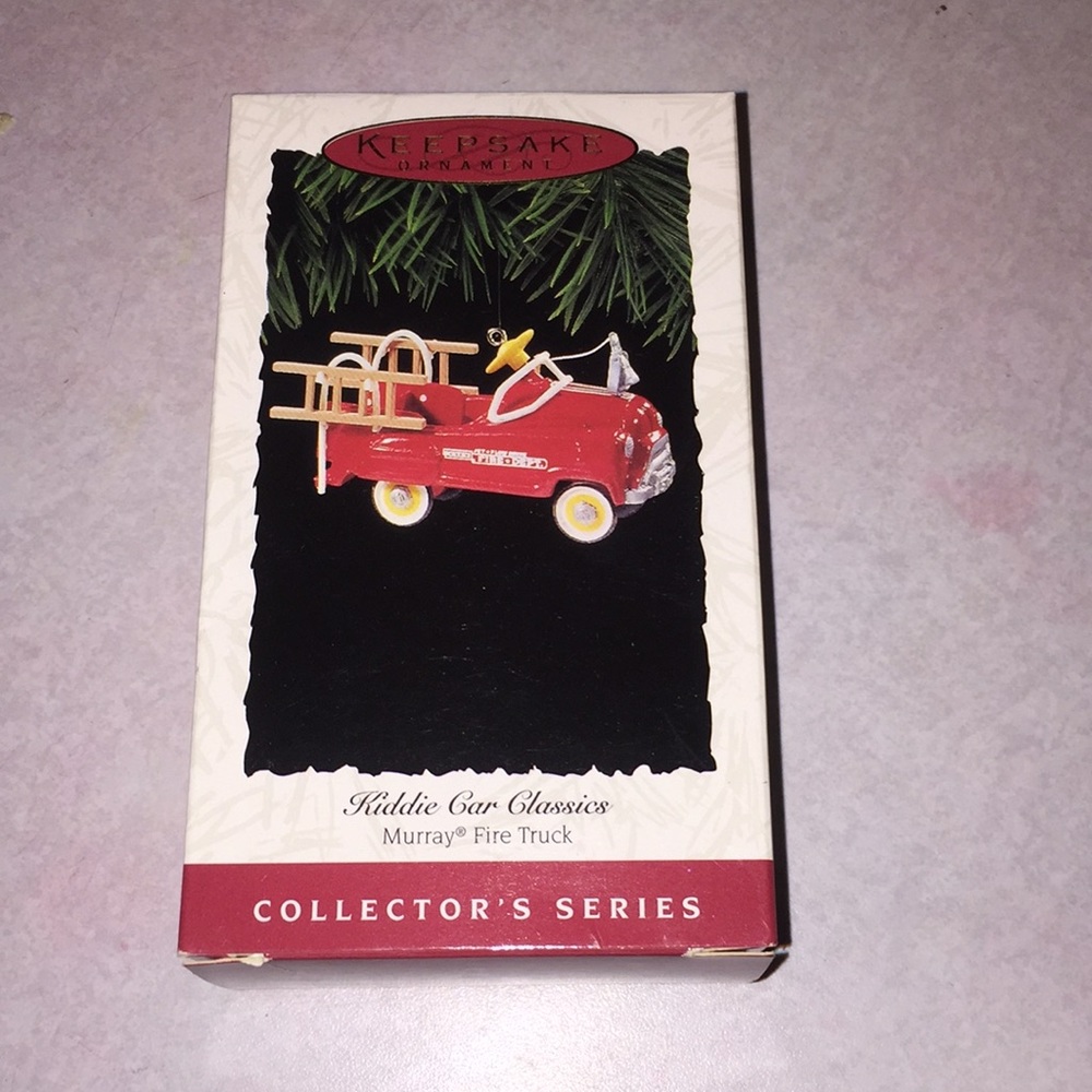 Hallmark Murray Fire Truck Kiddie Car Ornament